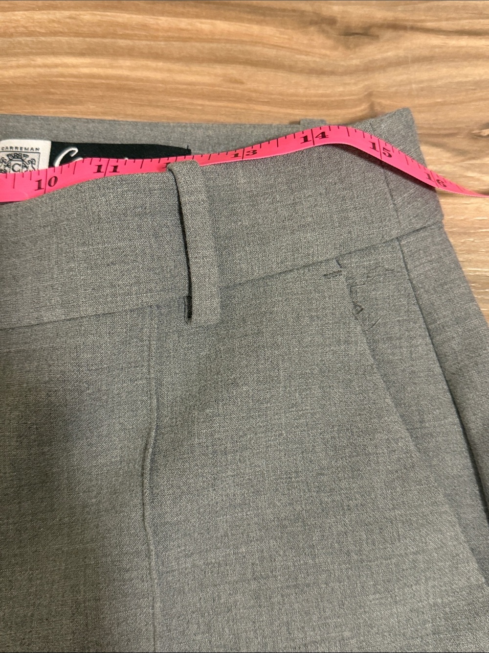 J.Crew Natalia Carreman Pants Women's Size 8T Gray Flat Front Wide Leg Office - Picture 5 of 8